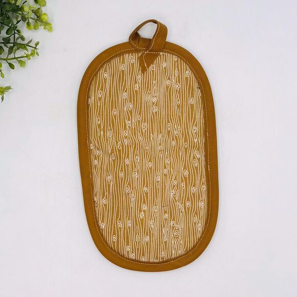 2 Finger Potholder Hot Pads, Monstera Plant, Baking Gift Cottage Core 2 Pc Set - Picture 3 of 7